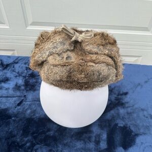 Brand New! CrownCap Full Fur Rabbit Russian Style Hat Size Medium